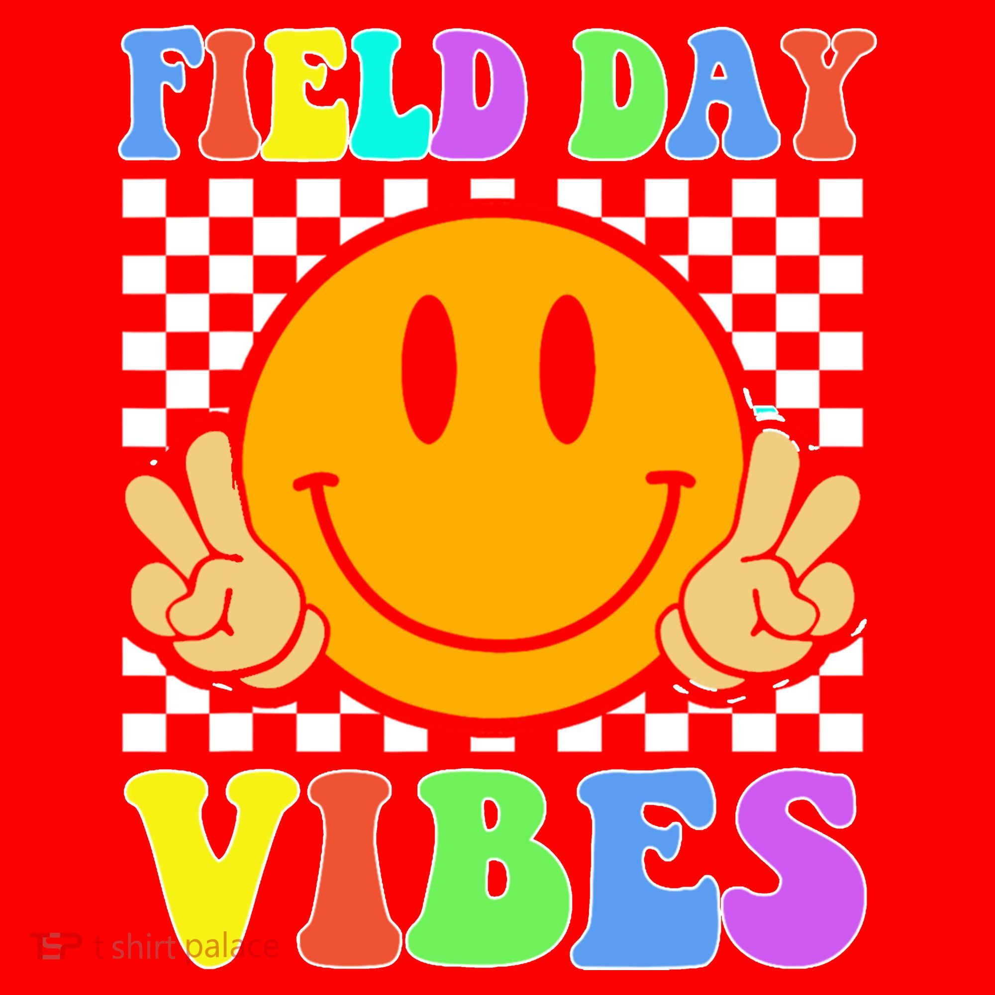 Field Day Vibes Smile Face 1st Day Of School Students And Teachers Santa Hat