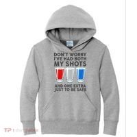 Funny Don't Worry I've Had Both My Shots Kids Hoodie thumb 0