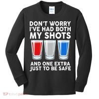 Funny Don't Worry I've Had Both My Shots Kids Long Sleeve Shirt thumb 0