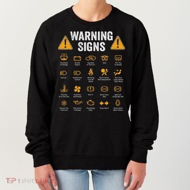Funny Driving Warning Signs 101 Auto Mechanic Gift Driver Women's Sweatshirt