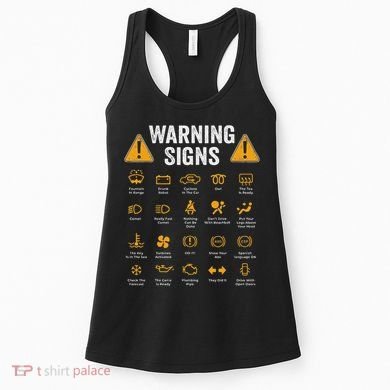 Funny Driving Warning Signs 101 Auto Mechanic Gift Driver Women's Tank Top