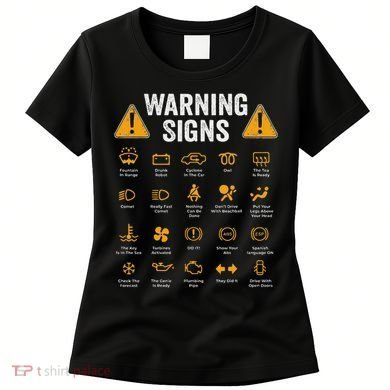 Funny Driving Warning Signs 101 Auto Mechanic Gift Driver Women's T-Shirt
