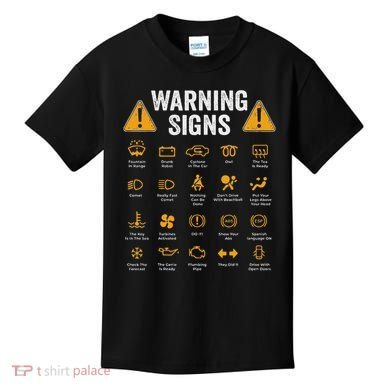 Funny Driving Warning Signs 101 Auto Mechanic Gift Driver Kids T-Shirt