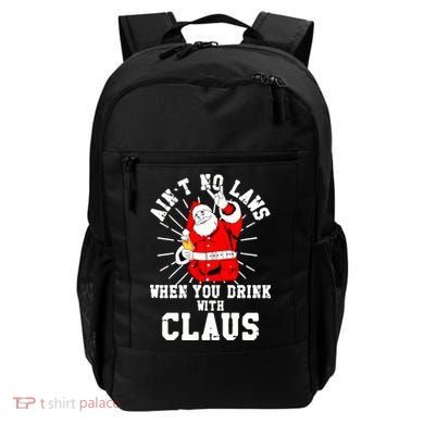 Funny Drinking With Santa Claus Backpack
