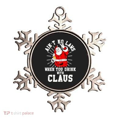 Funny Drinking With Santa Claus Ornament