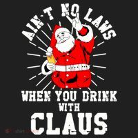 Funny Drinking With Santa Claus Golf Towel thumb 3
