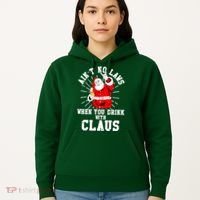 Funny Drinking With Santa Claus Hoodie thumb 5
