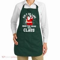 Funny Drinking With Santa Claus Apron thumb 2