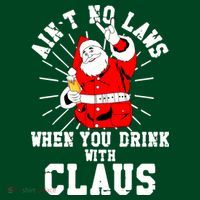 Funny Drinking With Santa Claus Mousepad thumb 1