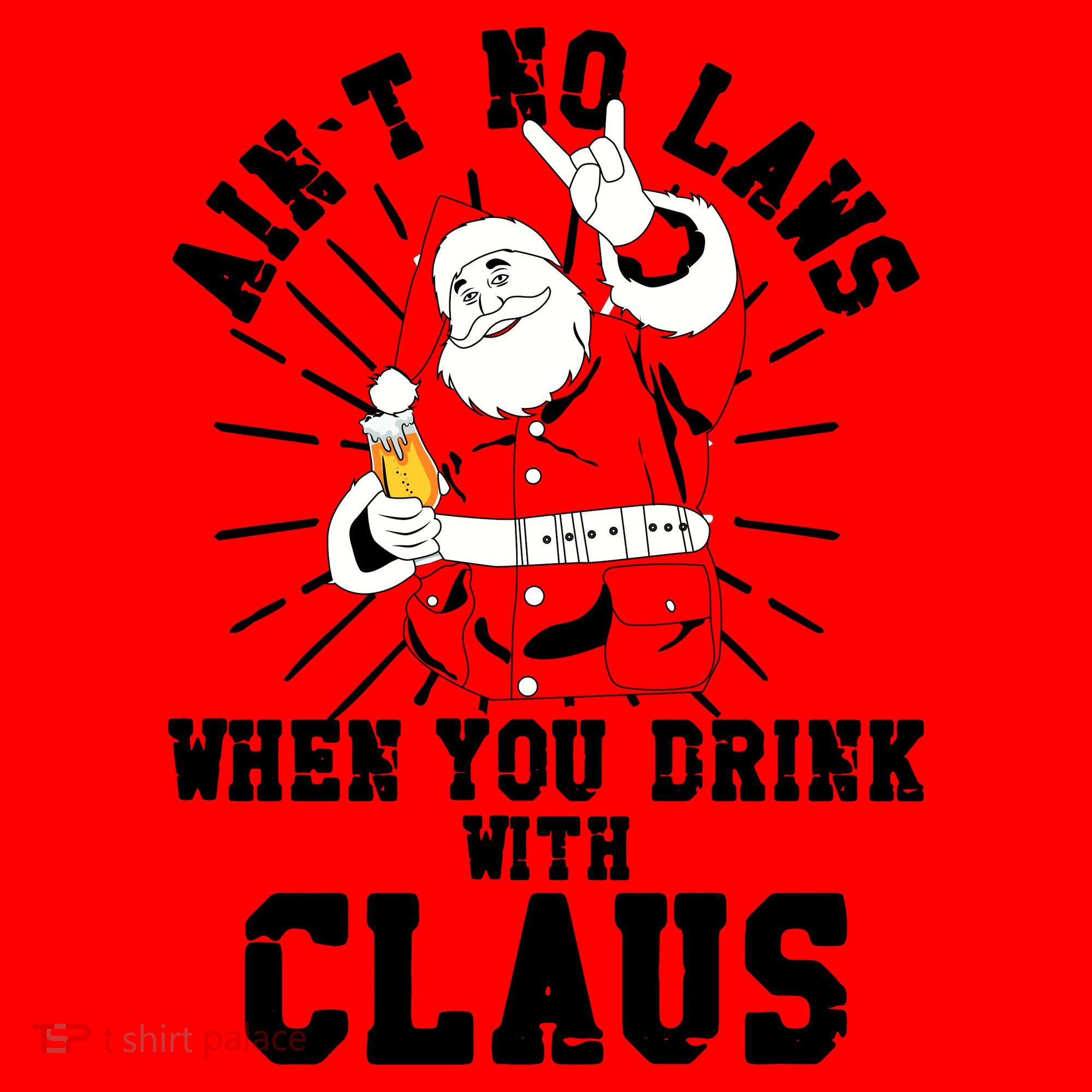 Funny Drinking With Santa Claus Santa Hat