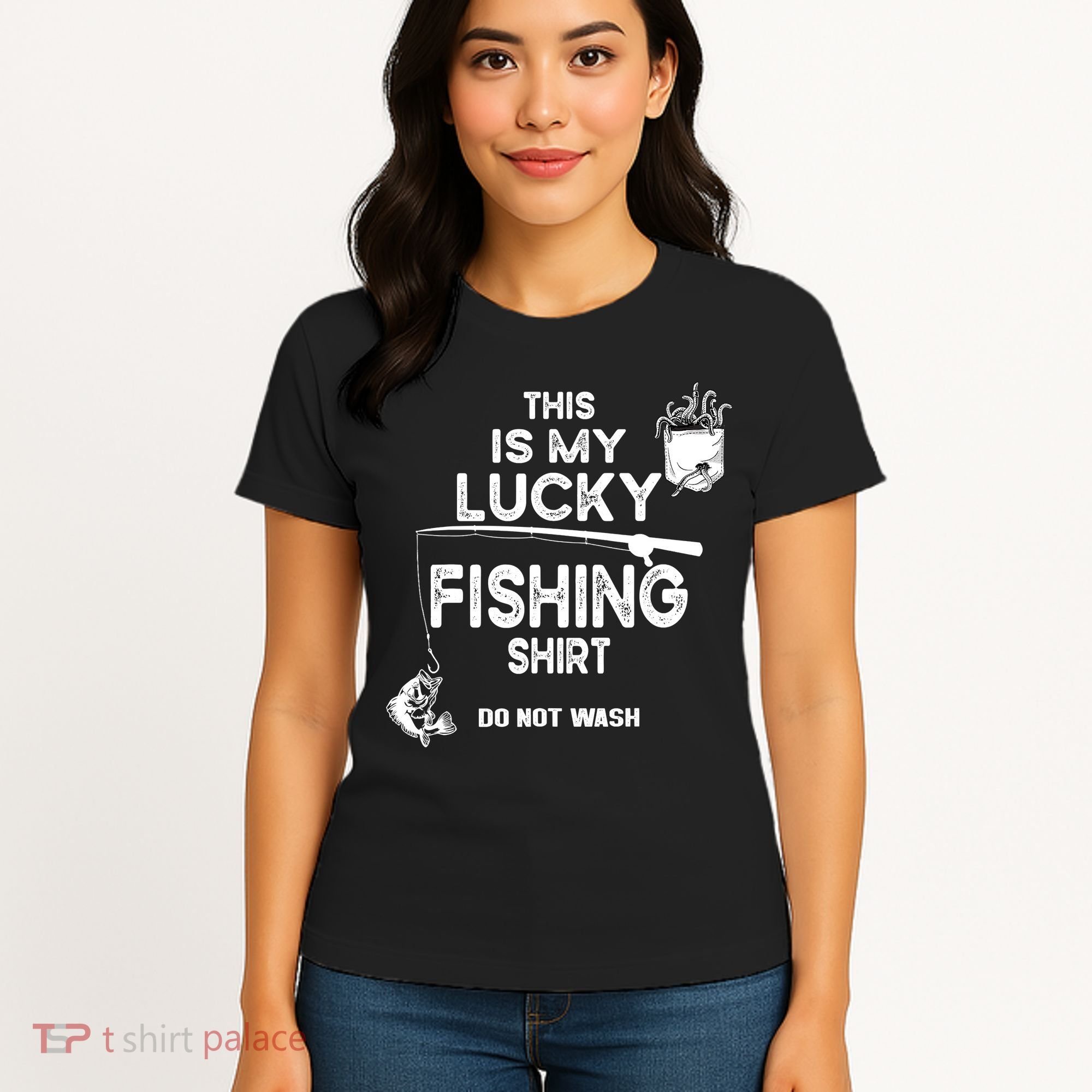 Fishing Don't Wash Funny Fishing Women's T-Shirt