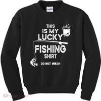 Fishing Don't Wash Funny Fishing Kids Sweatshirt thumb 0