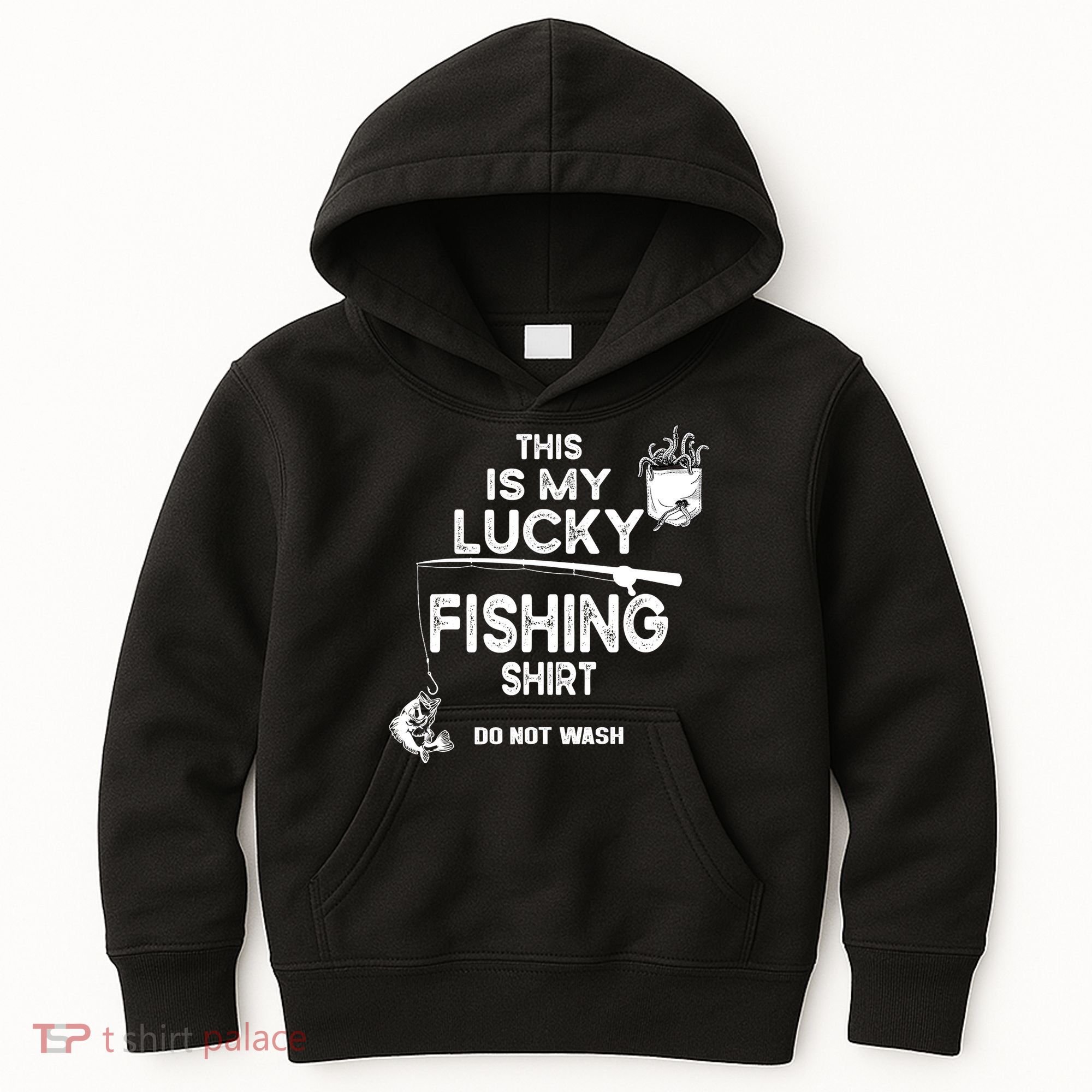 Fishing Don't Wash Funny Fishing Kids Hoodie