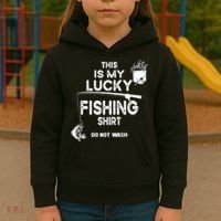 Fishing Don't Wash Funny Fishing Kids Hoodie thumb 3