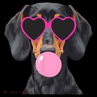Funny Dachshund Wearing Glasses And Blowing Bubble Gum  Coffee Mug thumb 5