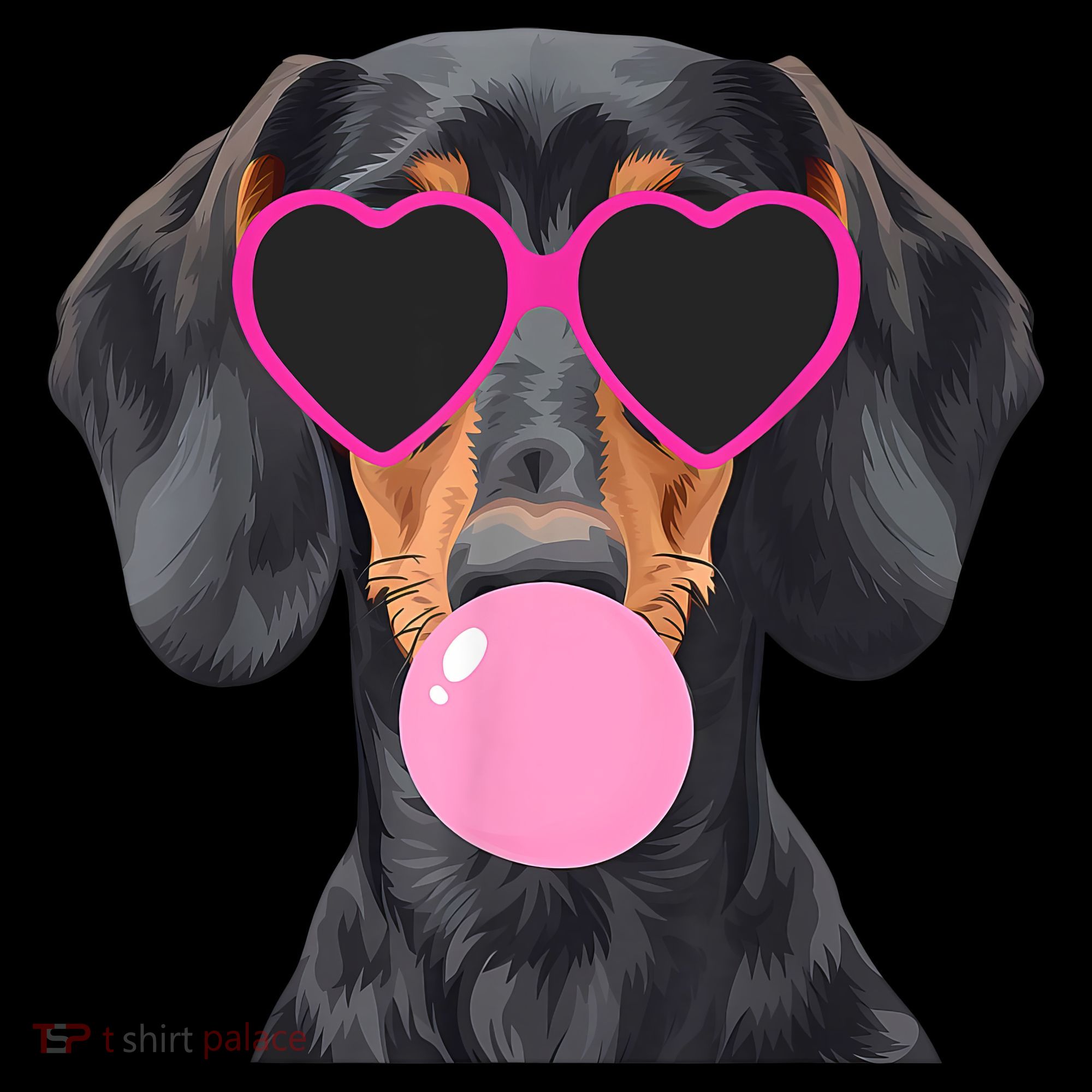 Funny Dachshund Wearing Glasses And Blowing Bubble Gum  Coffee Mug