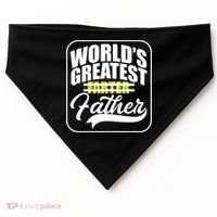 Funny Dad Worlds Greatest Farter Father Gift USA-Made Doggie Bandana thumb 0