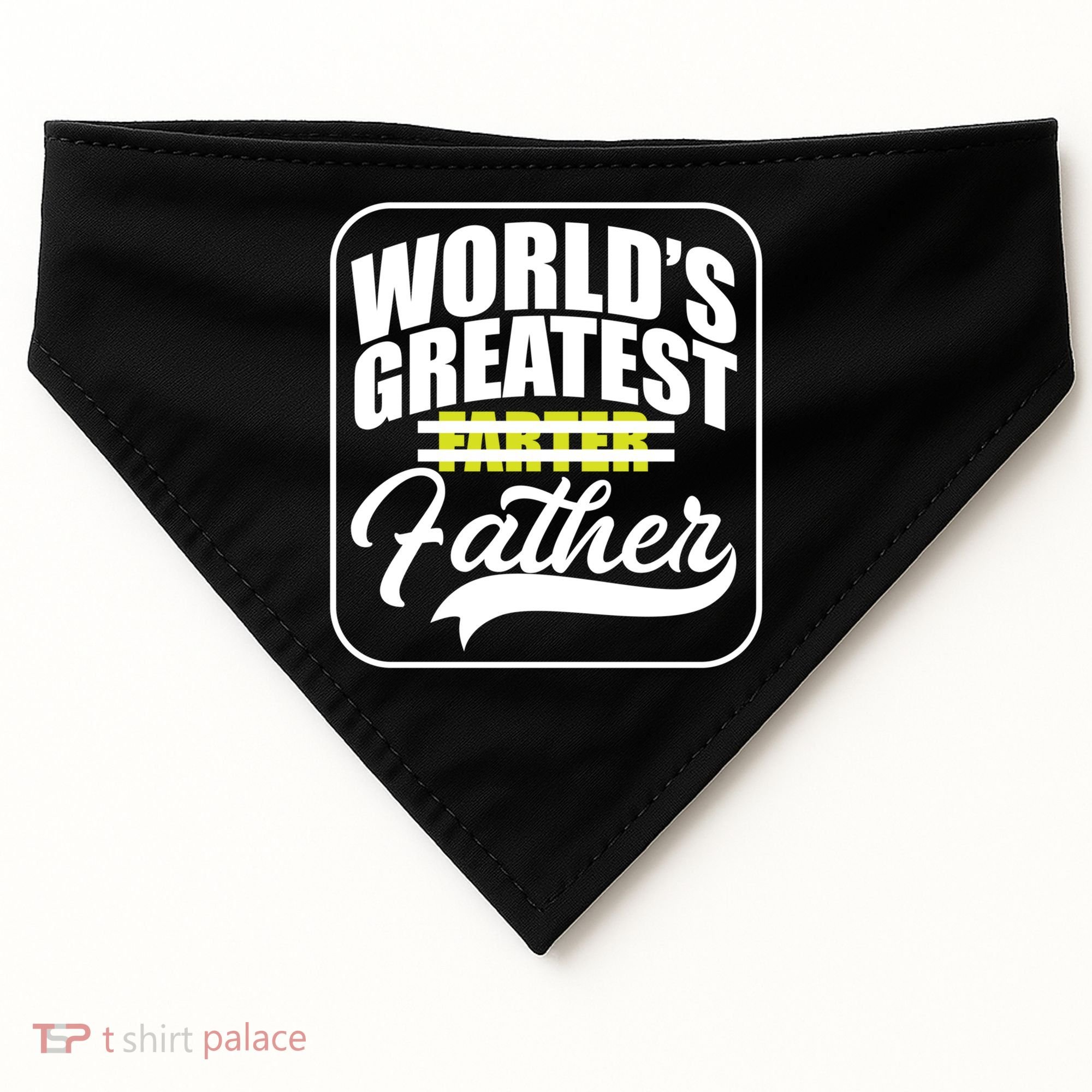 Funny Dad Worlds Greatest Farter Father Gift USA-Made Doggie Bandana