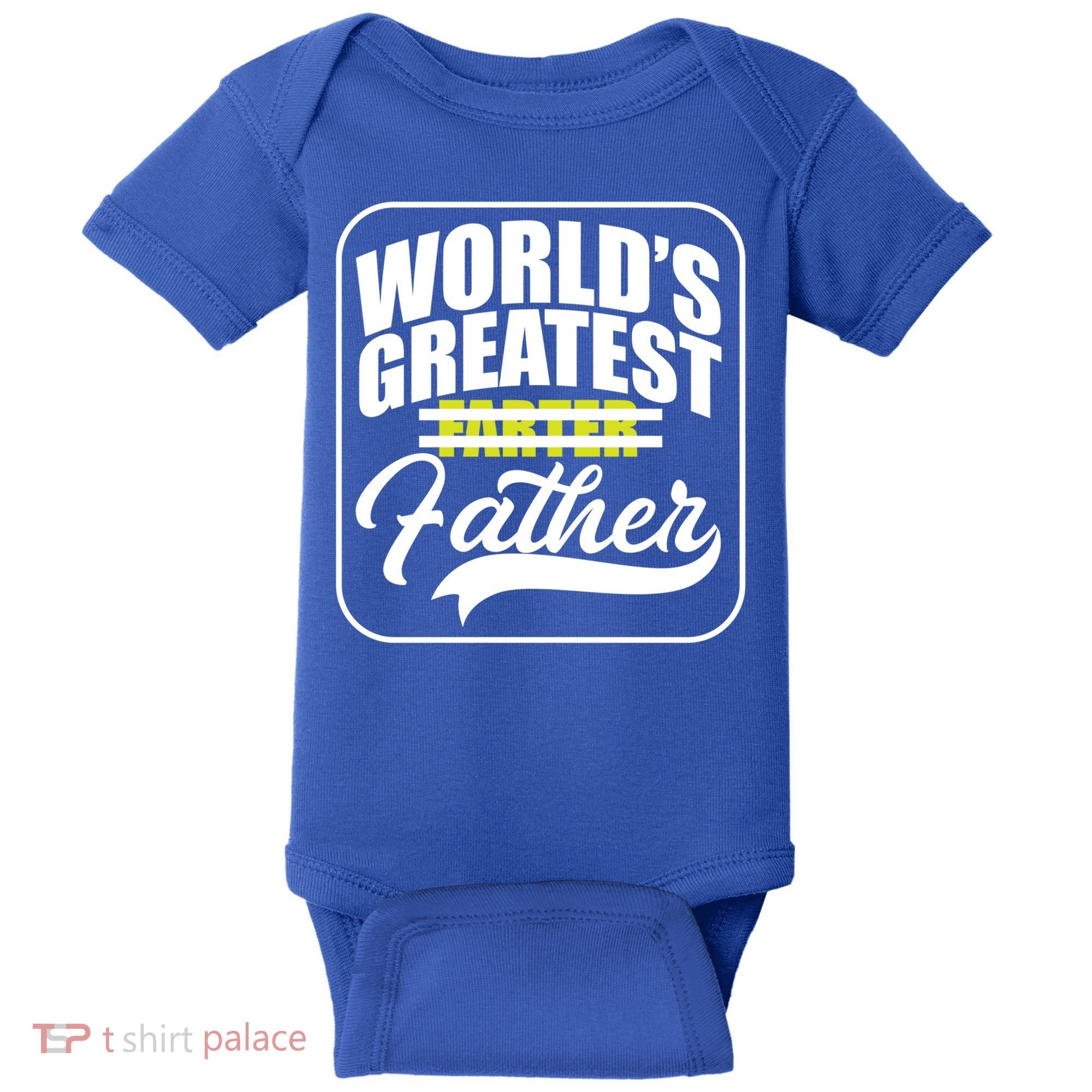 Funny Dad Worlds Greatest Farter Father Gift Baby Bodysuit