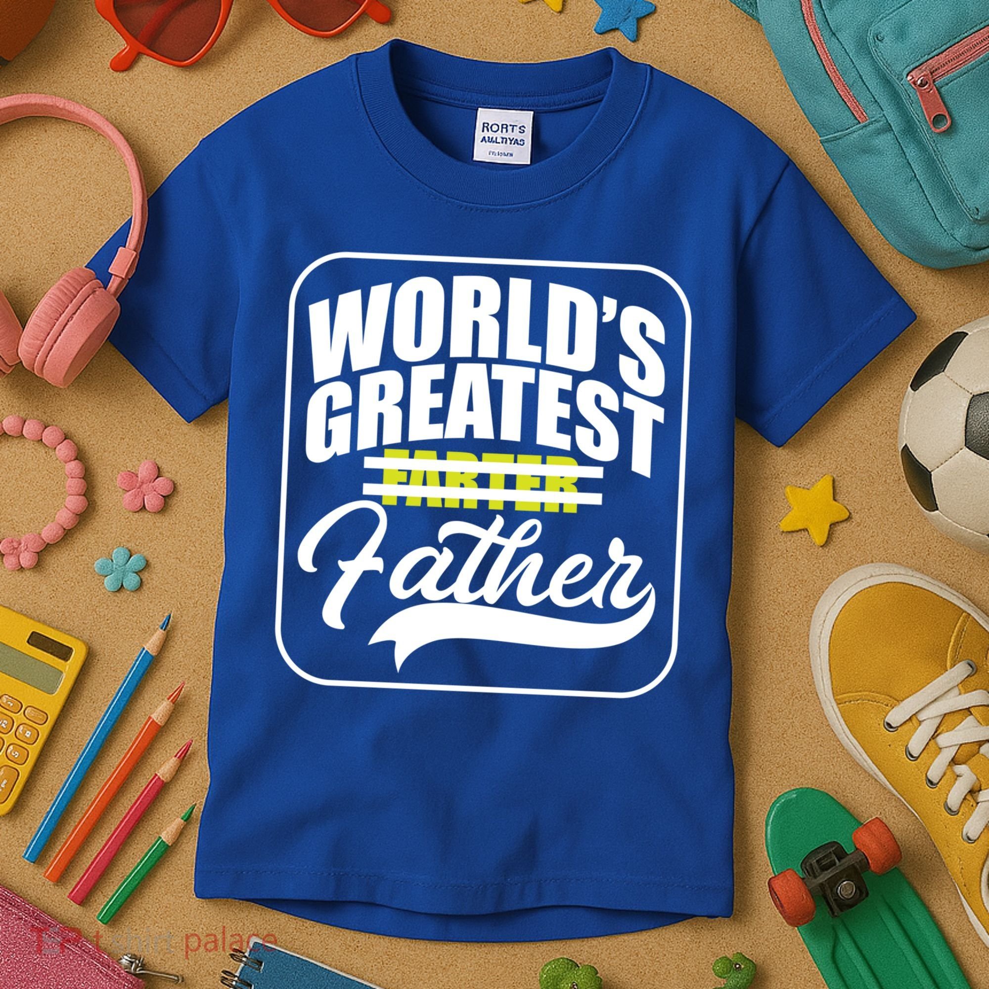 Funny Dad Worlds Greatest Farter Father Gift Kids T-Shirt