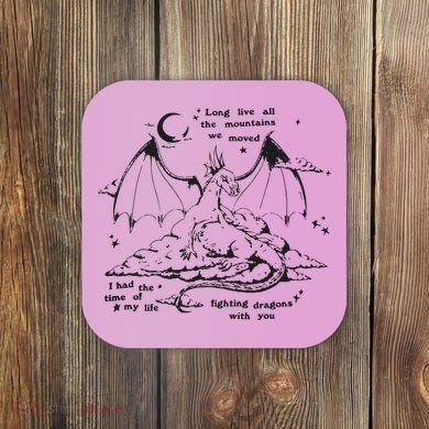 Fighting Dragons With You Speak Now TV Coaster
