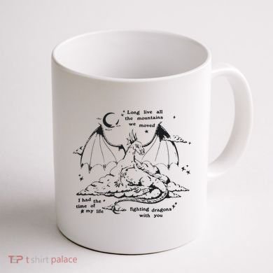 Fighting Dragons With You Speak Now TV Coffee Mug back