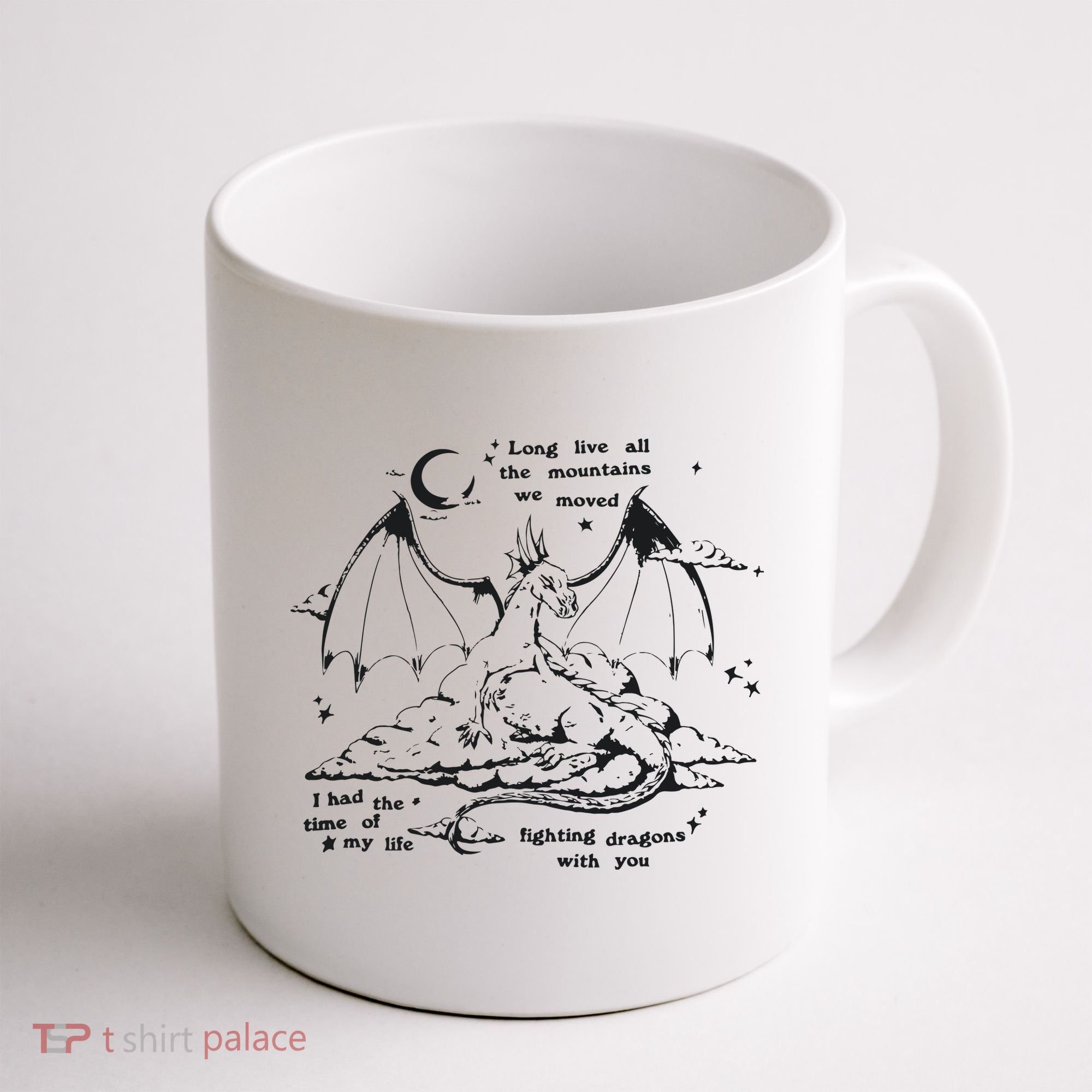 Fighting Dragons With You Speak Now TV Coffee Mug