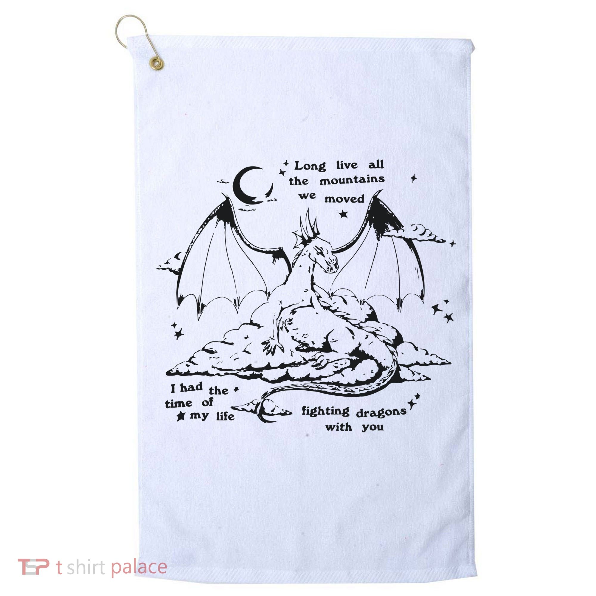 Fighting Dragons With You Speak Now TV Golf Towel