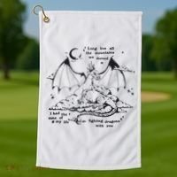 Fighting Dragons With You Speak Now TV Golf Towel thumb 1