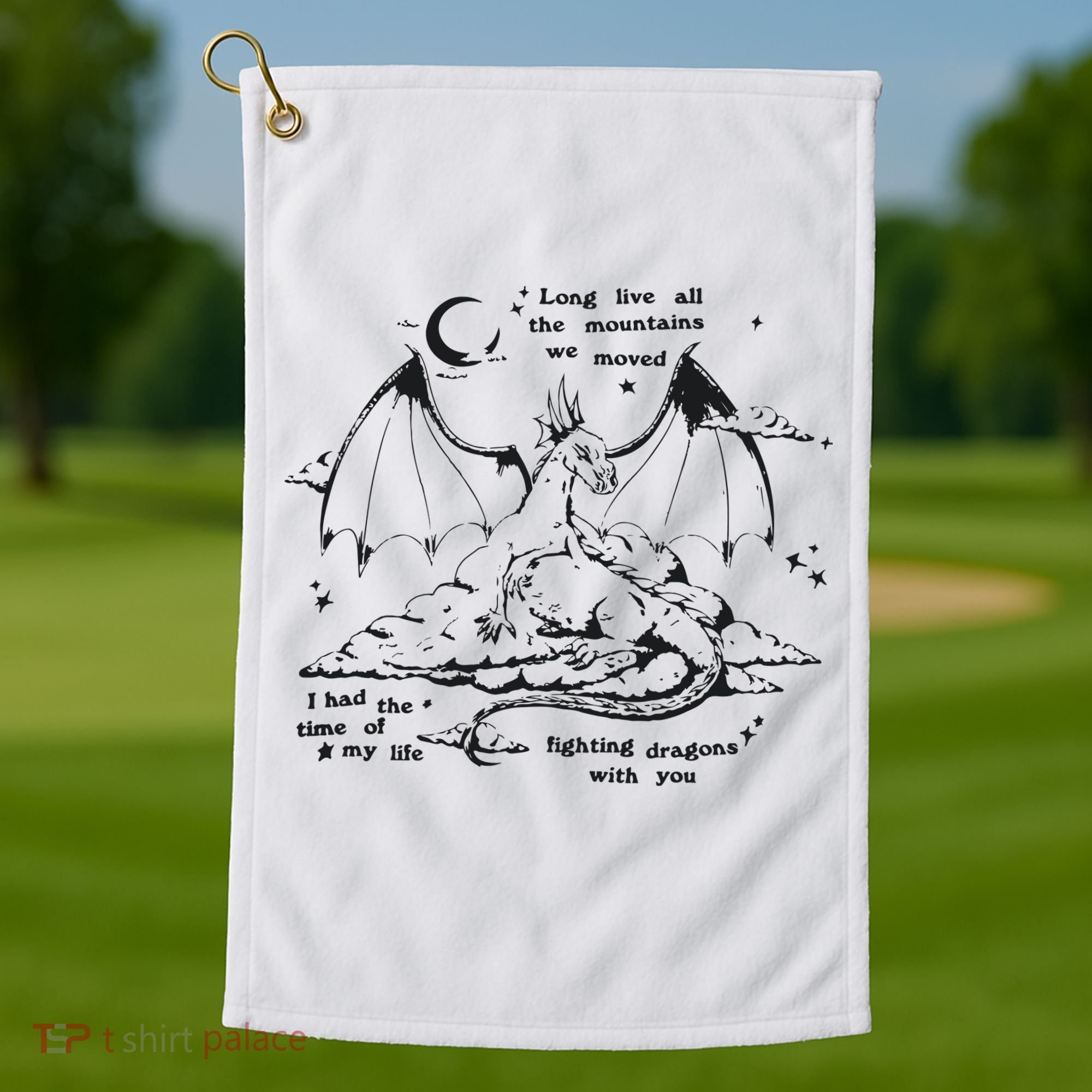 Fighting Dragons With You Speak Now TV Golf Towel