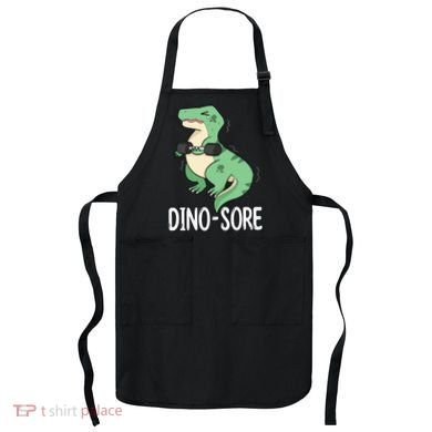 Funny Dinosaur Workout  Dino Sore Apron