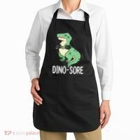 Funny Dinosaur Workout  Dino Sore Apron thumb 2