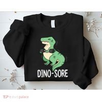 Funny Dinosaur Workout  Dino Sore Sweatshirt thumb 2