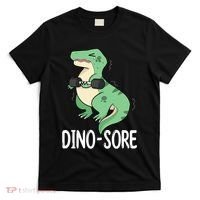Funny Dinosaur Workout  Dino Sore T-Shirt thumb 0