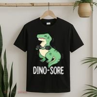 Funny Dinosaur Workout  Dino Sore T-Shirt thumb 2