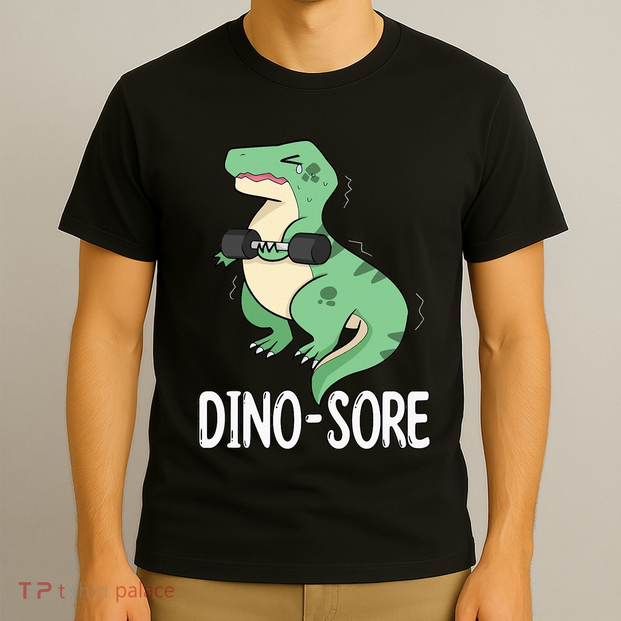 Funny Dinosaur Workout  Dino Sore T-Shirt