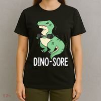 Funny Dinosaur Workout  Dino Sore T-Shirt thumb 4