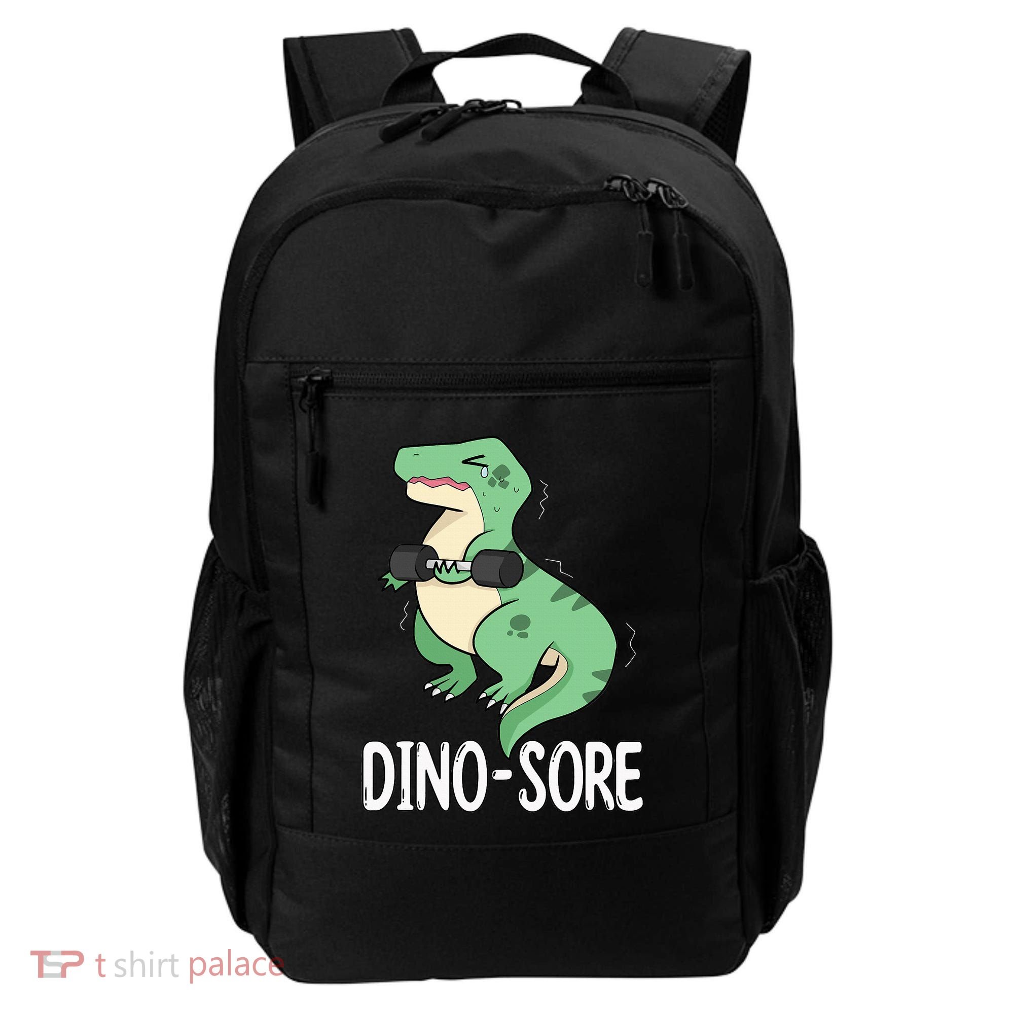Funny Dinosaur Workout  Dino Sore Backpack