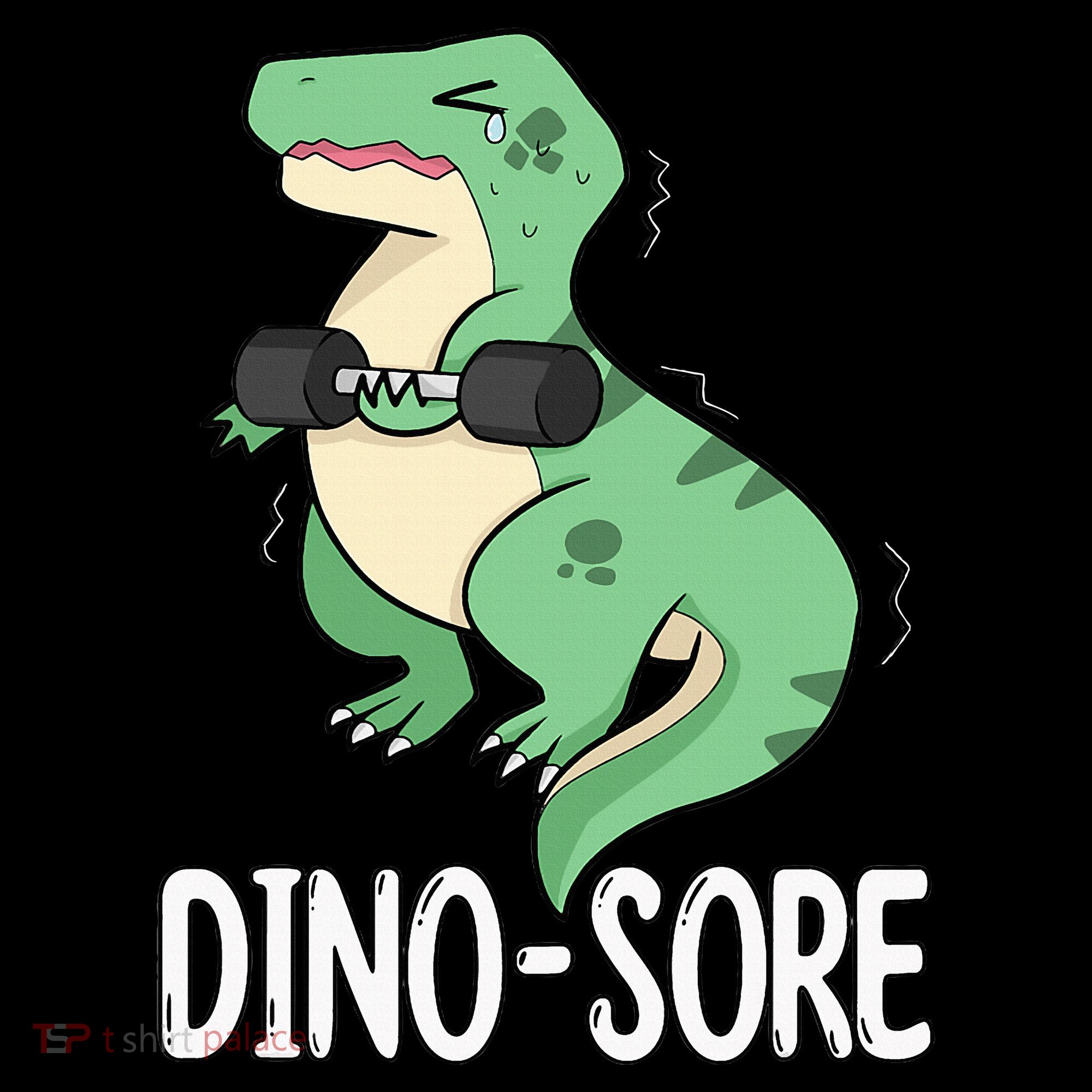 Funny Dinosaur Workout  Dino Sore Bucket Hat