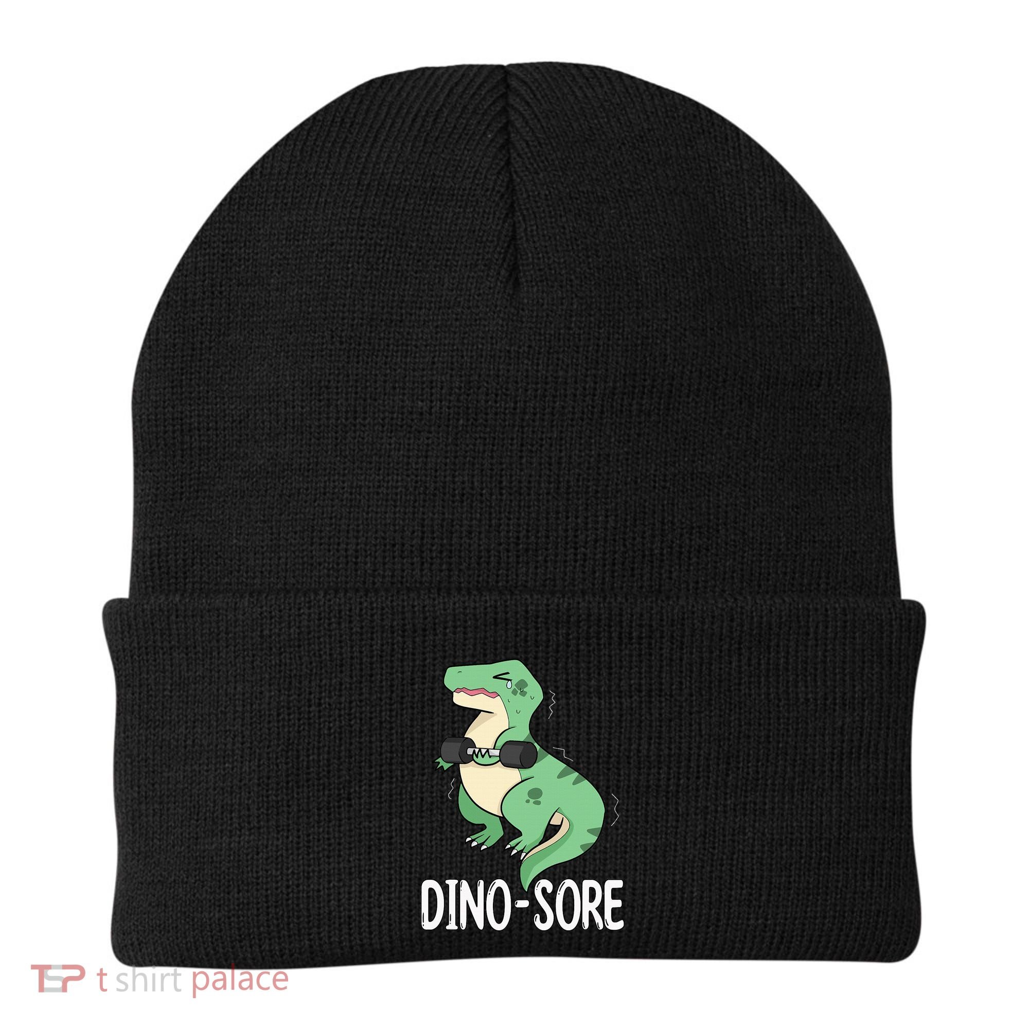 Funny Dinosaur Workout  Dino Sore Beanie