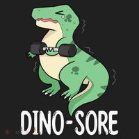 Funny Dinosaur Workout  Dino Sore Beanie thumb 2