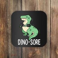Funny Dinosaur Workout  Dino Sore Coaster thumb 0