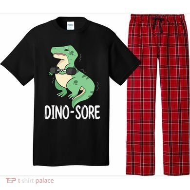 Funny Dinosaur Workout  Dino Sore Pajama Set