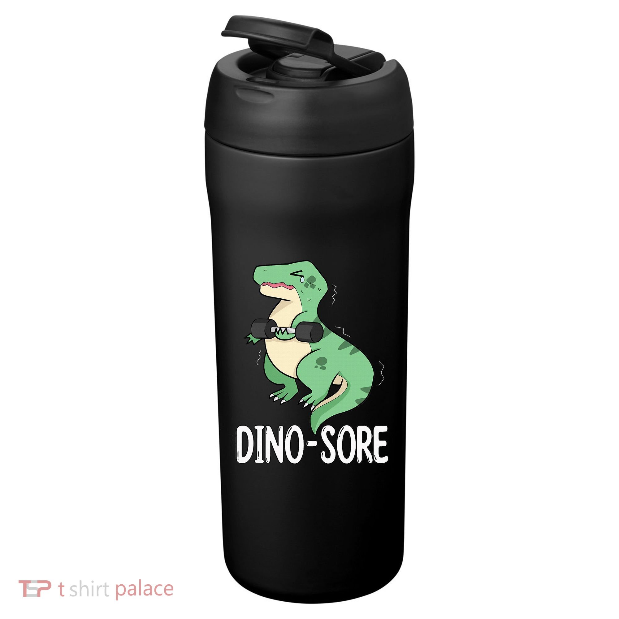 Funny Dinosaur Workout  Dino Sore 24oz Duet Stainless Steel Tumbler