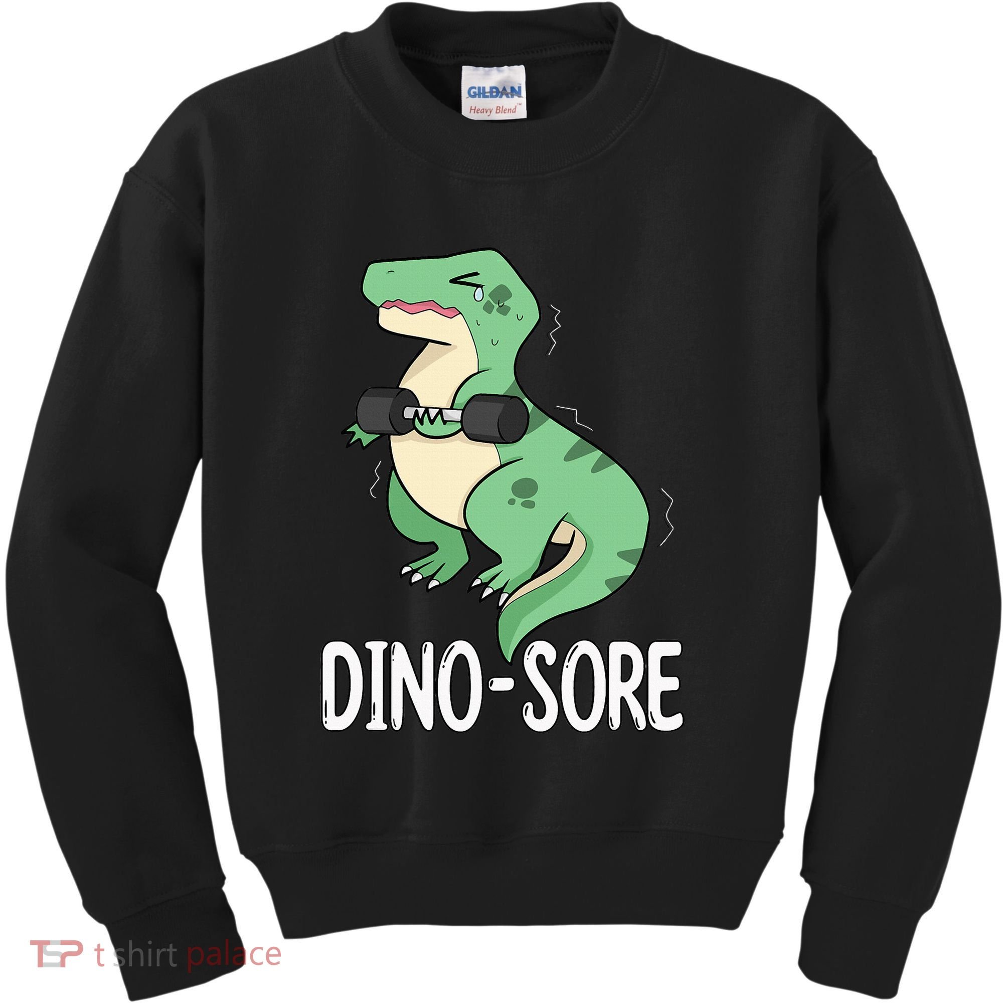 Funny Dinosaur Workout  Dino Sore Kids Sweatshirt