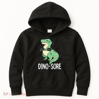 Funny Dinosaur Workout  Dino Sore Kids Hoodie