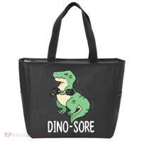 Funny Dinosaur Workout  Dino Sore Tote Bag thumb 0