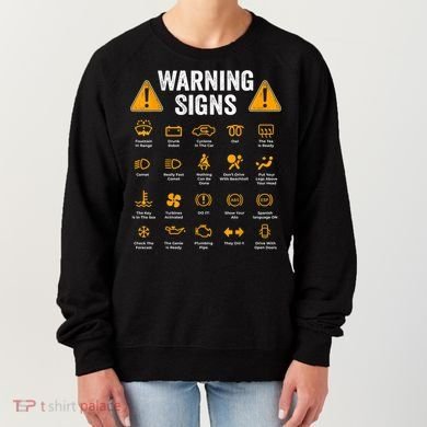 Funny Driving Warning Signs 101 Auto Mechanic Gift Driver Women's Sweatshirt