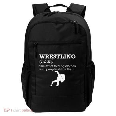 Funny Definition Wrestling Wrestler  Backpack