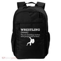 Funny Definition Wrestling Wrestler  Backpack thumb 0